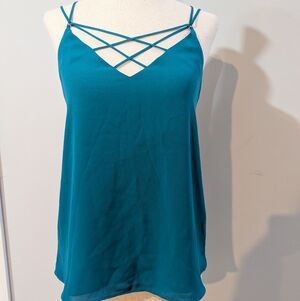 NWT Teal Spaghetti Strap Women's Top